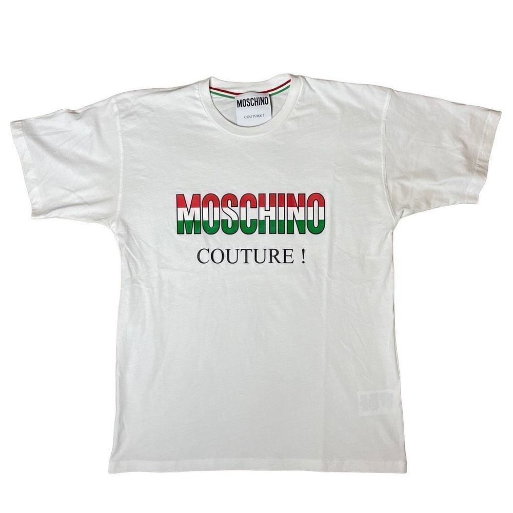 Moschino Logo Graphic Cotton Moschino Couture! T-Shirt | L